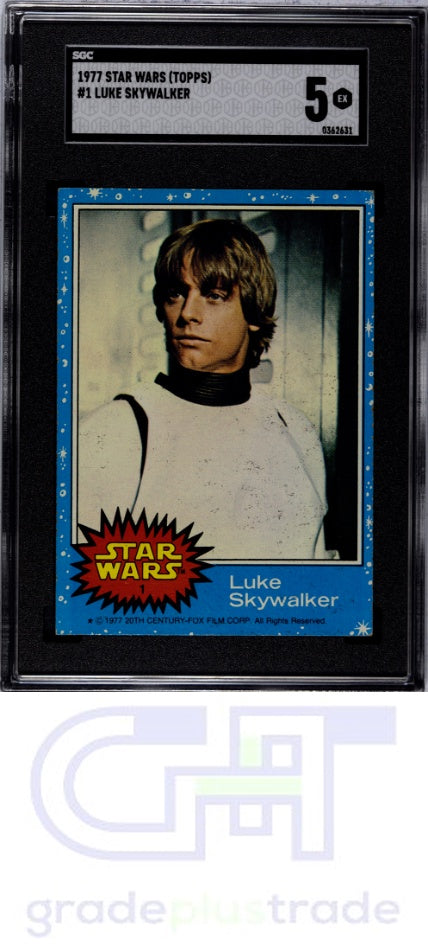 1977 Topps Star Wars #1 Luke Skywalker SGC 5