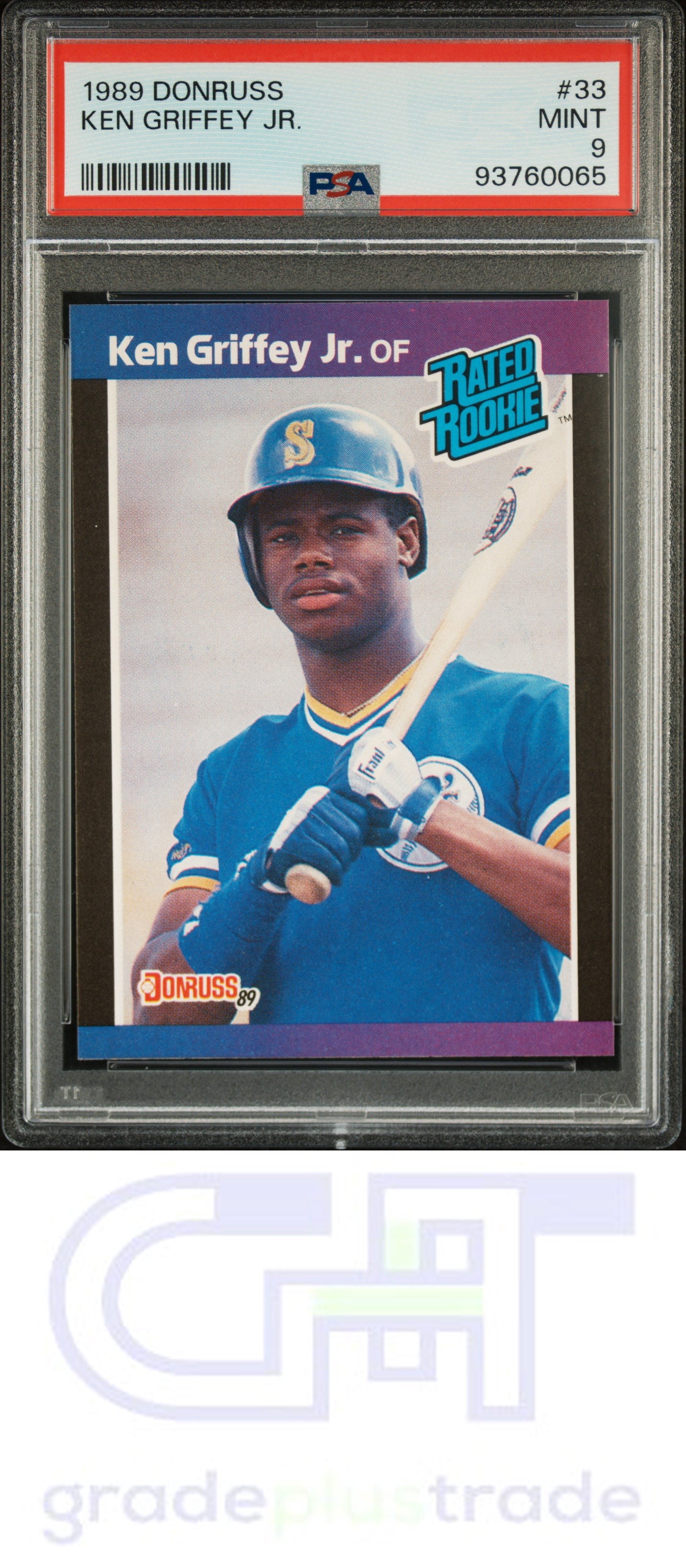 1989 Donruss #33 Ken Griffey Jr. PSA 9