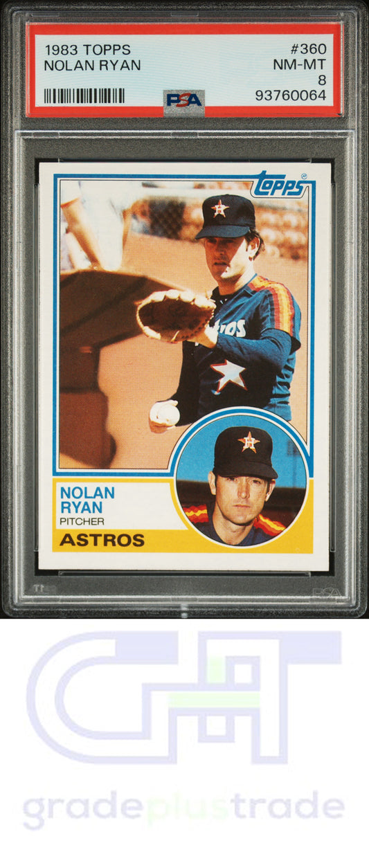 1983 Topps #360 Nolan Ryan PSA 8