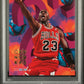 1995 Hoops Number Crunchers #1 Michael Jordan Number Crunchers PSA 8