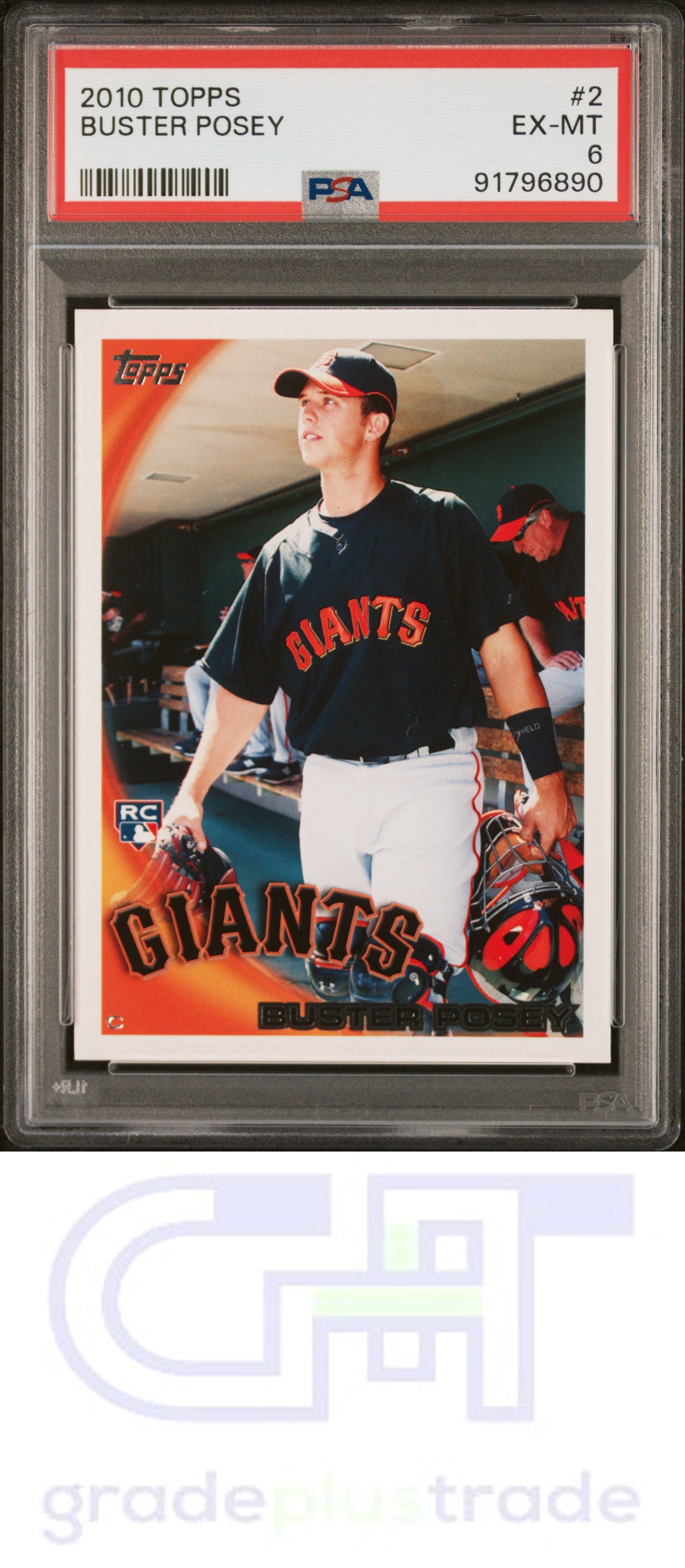 2010 Topps #2 Buster Posey PSA 6