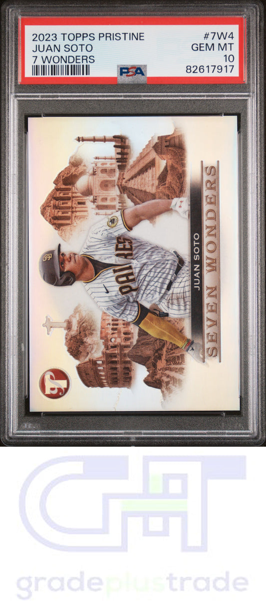 2023 Topps Pristine 7 Wonders #7W4 Juan Soto PSA 10