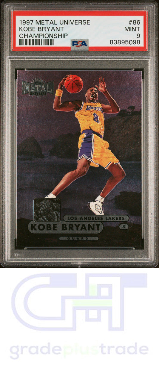 1997 Metal Universe Championship #86 Championship Kobe Bryant PSA 9