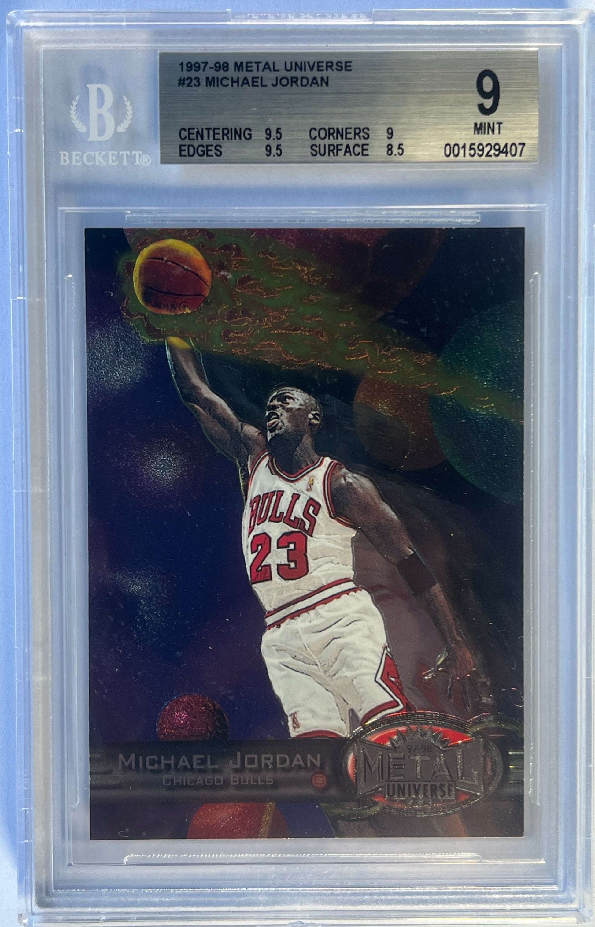 1997-98 Metal Universe #23 Michael Jordan BGS 9.0