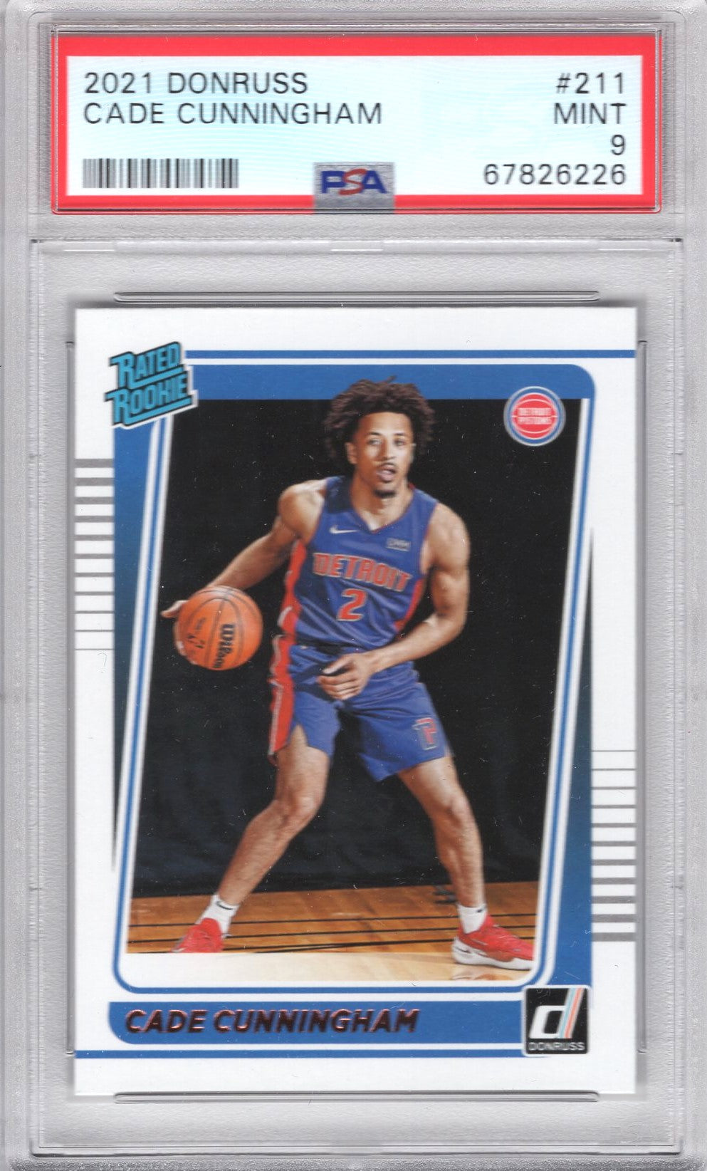 2021 Panini Donruss #211 Cade Cunningham PSA 9