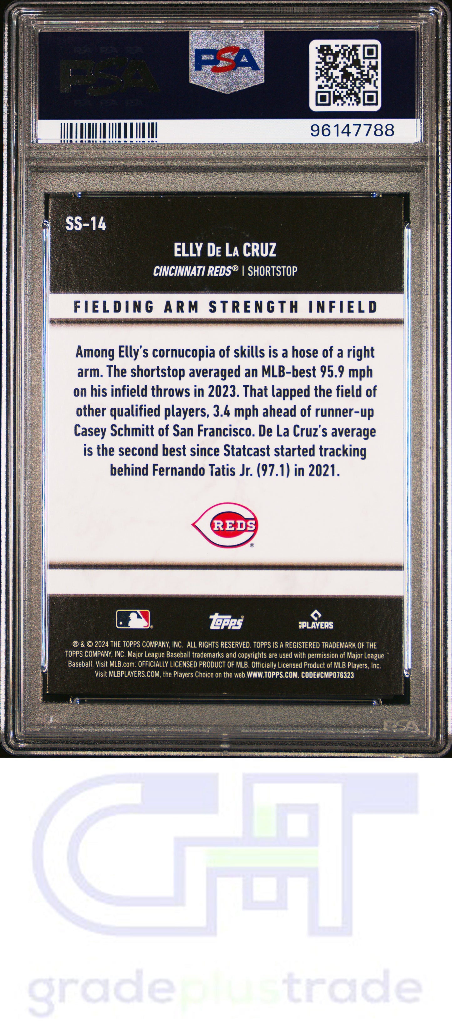 2024 Topps Significant Statistics #SS14 Elly De La Cruz RC PSA 9