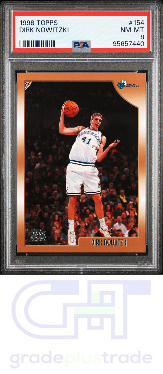 1998 Topps #154 Dirk Nowitzki RC PSA 8