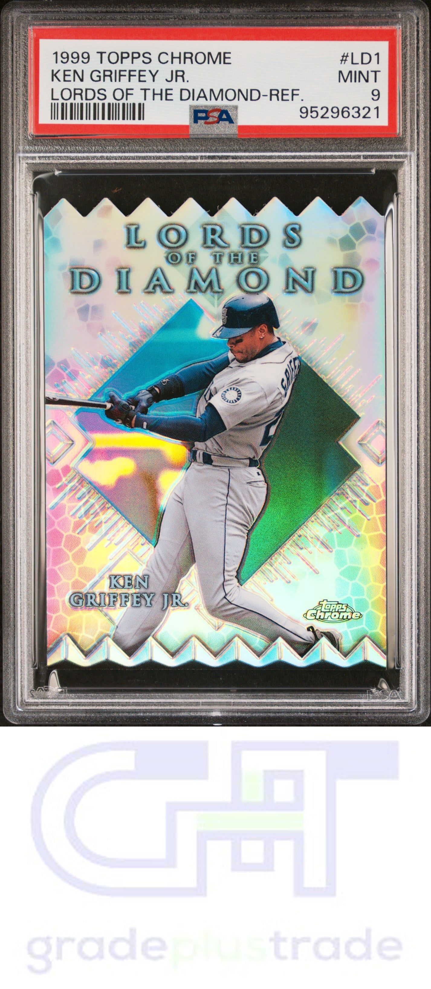 1999 Topps Chrome Lords Of The Diamond #LD1 Refractor Ken Griffey Jr. PSA 9