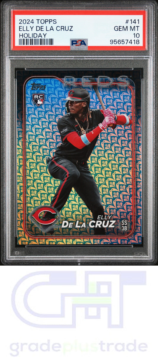 2024 Topps #141 Holiday Elly De La Cruz RC PSA 10