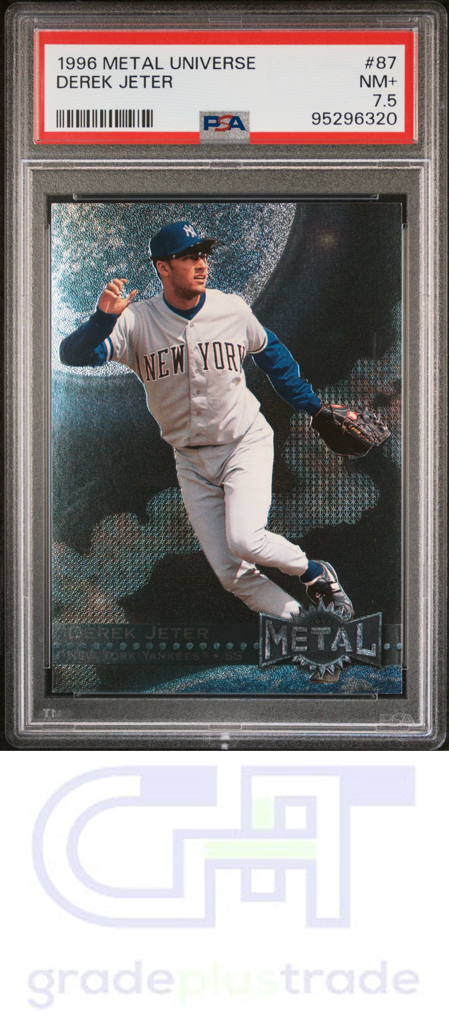 1996 Metal Universe #87 Derek Jeter PSA 7.5