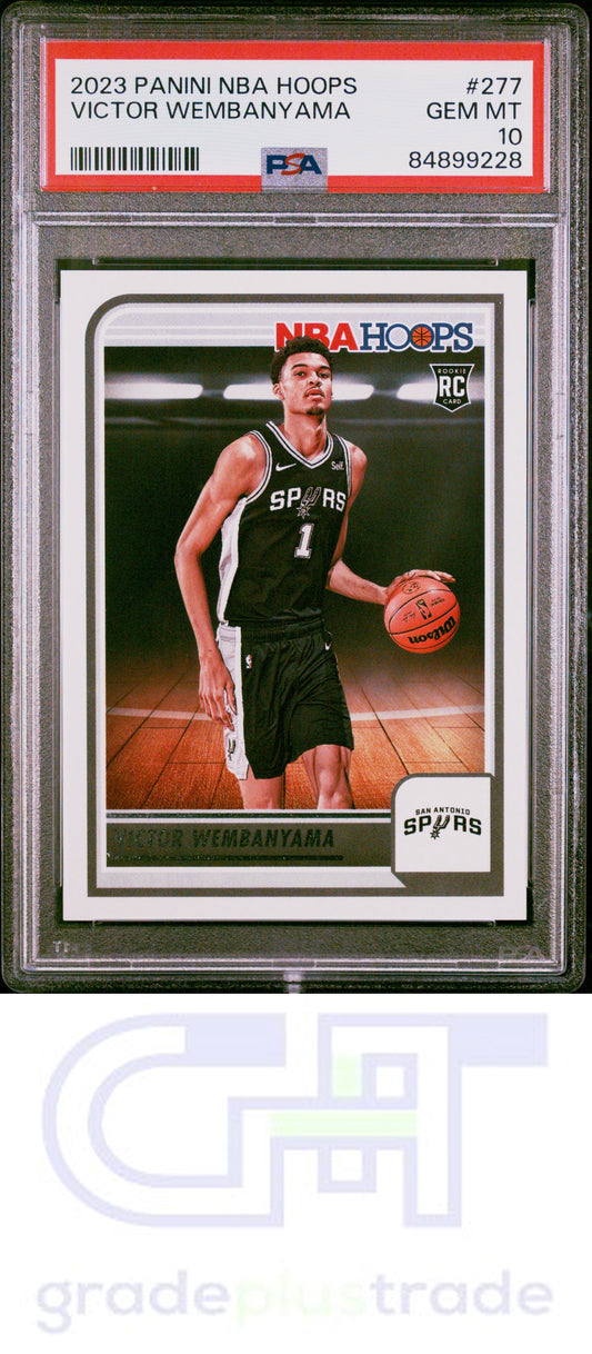 2023 Panini NBA Hoops #277 Victor Wembanyama PSA 10