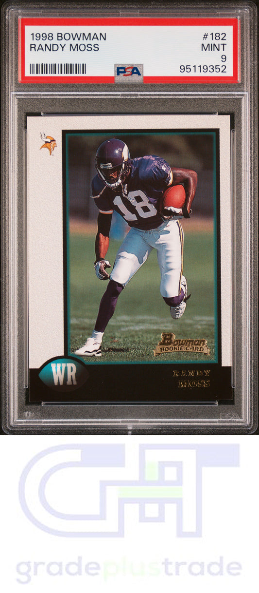 1998 Bowman #182 Randy Moss PSA 9