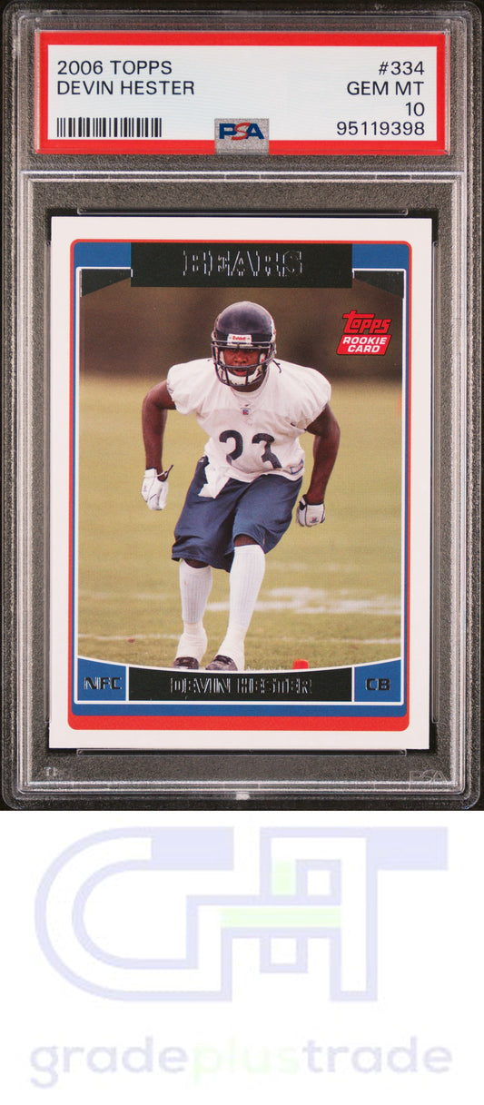 2006 Topps #334 Devin Hester PSA 10