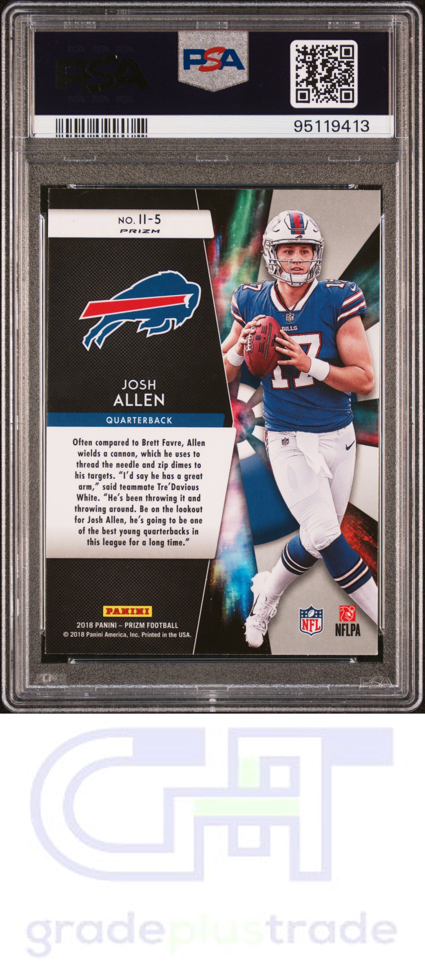 2018 Panini Prizm Instant Impact #II-5 Josh Allen RC PSA 9