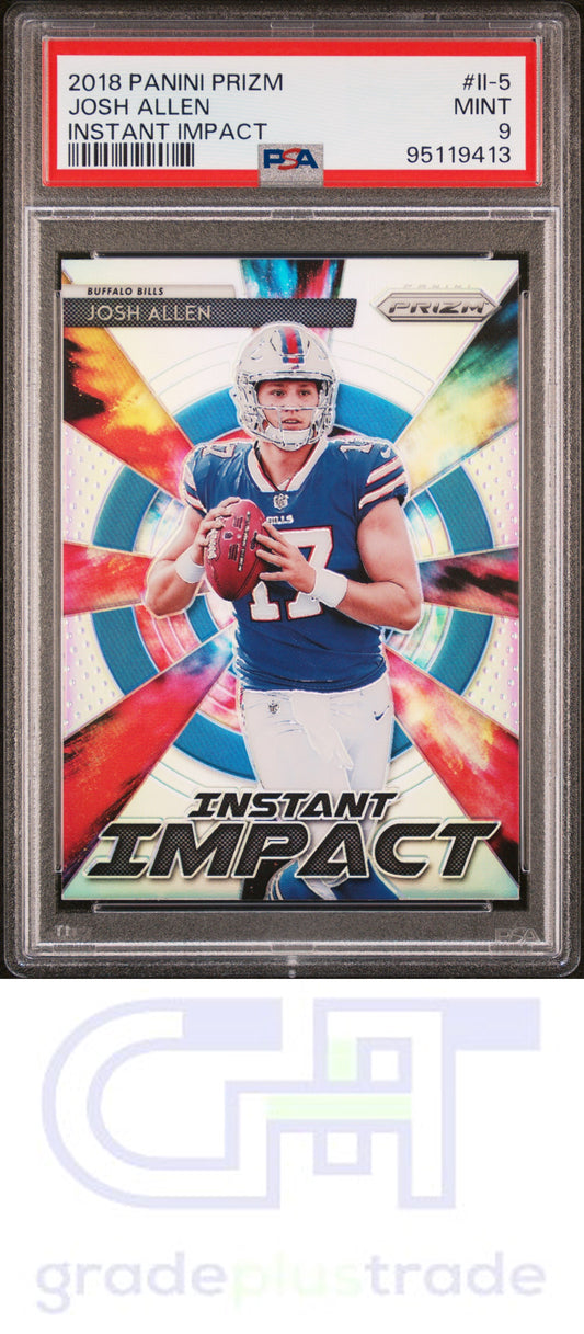 2018 Panini Prizm Instant Impact #II-5 Josh Allen RC PSA 9