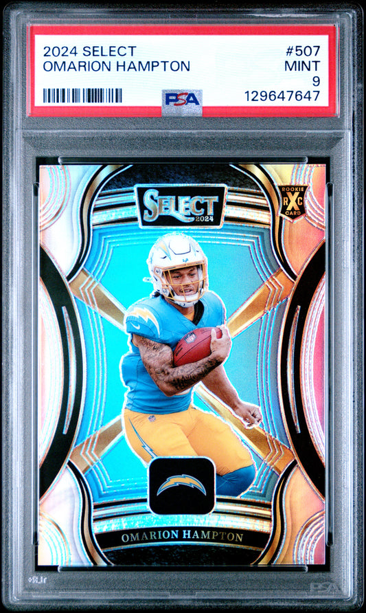 2024 Select #507 Omarion Hampton RC PSA 9