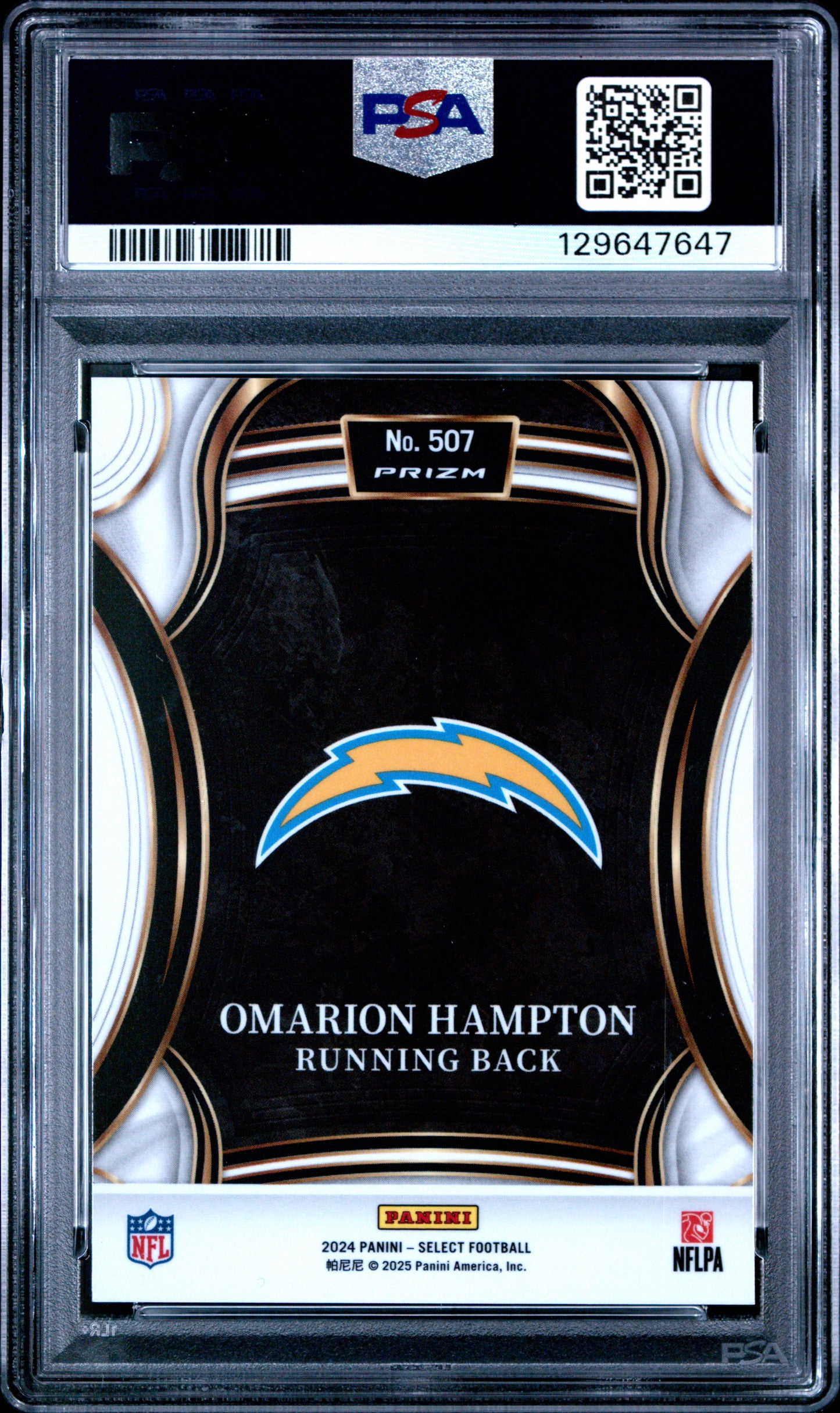 2024 Select #507 Omarion Hampton RC PSA 9