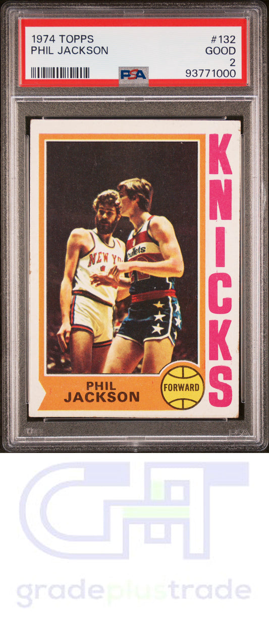 1974 Topps #132 Phil Jackson PSA 2