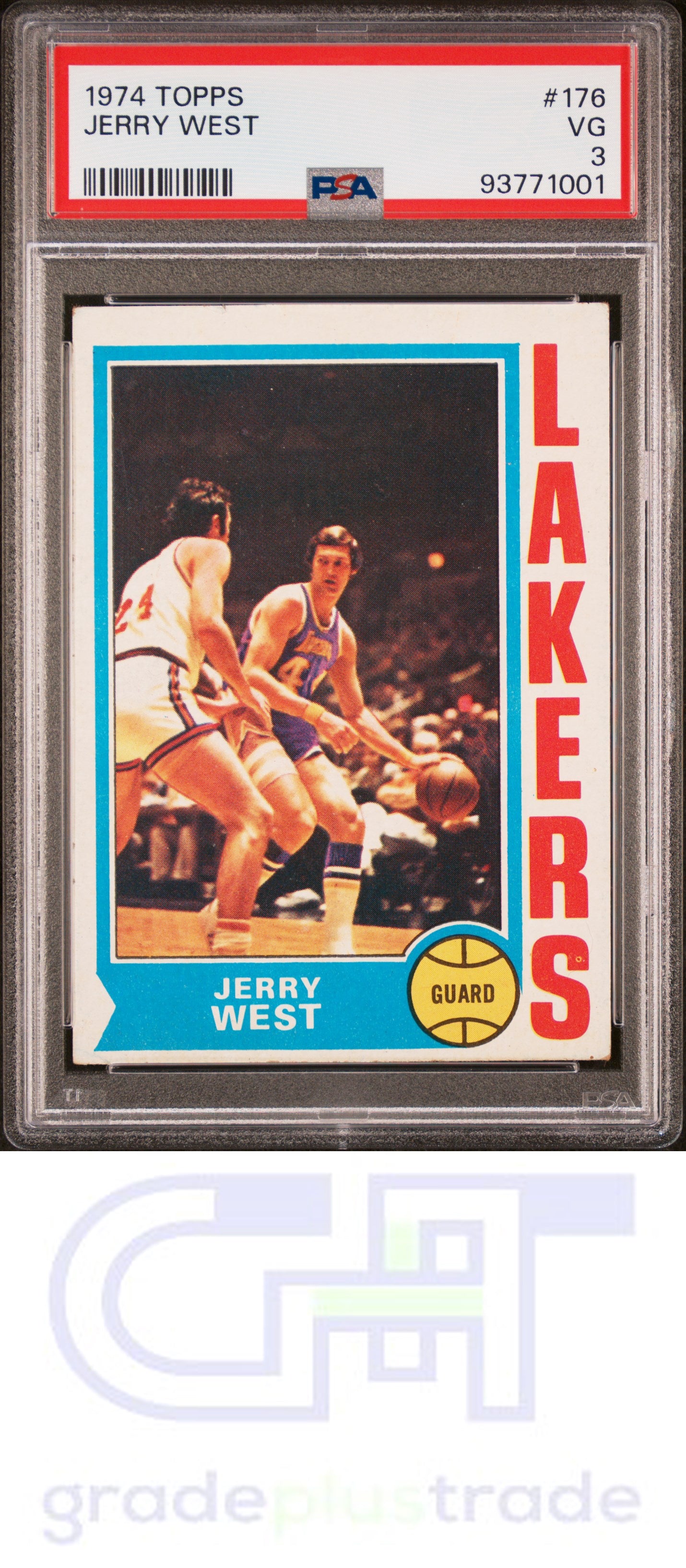 1974 Topps #176 Jerry West PSA 3