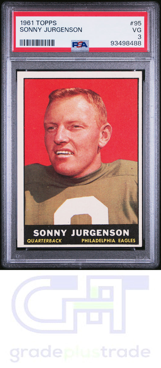 1961 Topps #95 Sonny Jurgenson PSA 3