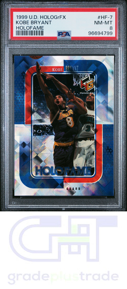 1999 Upper Deck Hologrfx Holofame #HF-7 Kobe Bryant PSA 8