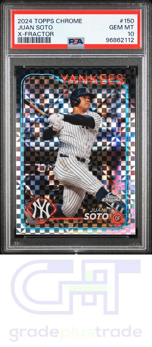 2024 Topps Chrome #150 X-Fractor Juan Soto PSA 10