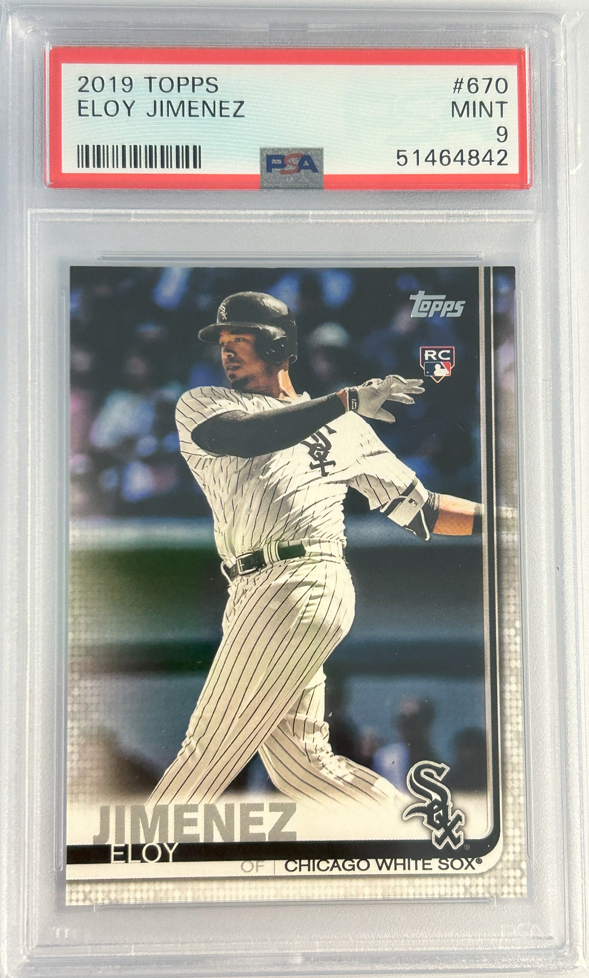 2019 Topps #670 Eloy Jimenez PSA 9