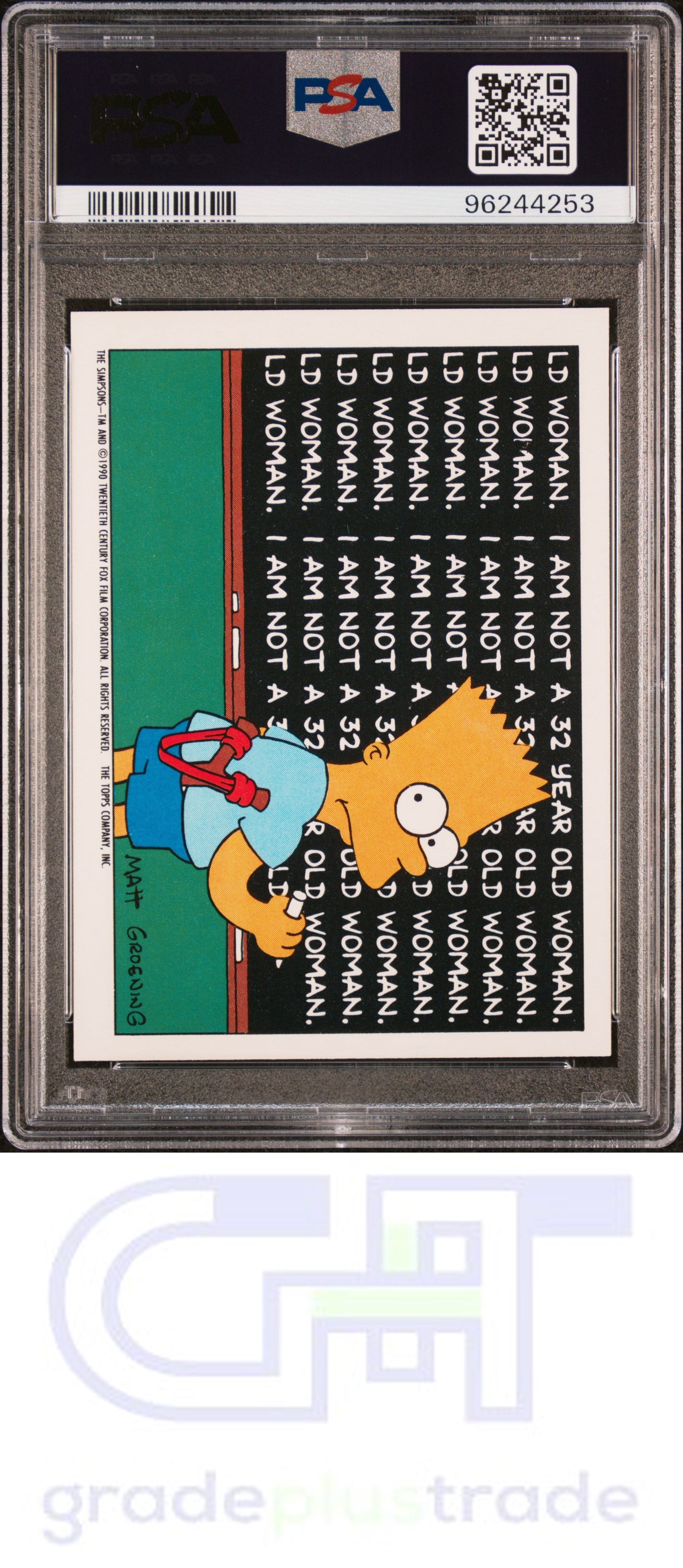 1990 Topps Simpsons Stickers #18 Stickers The All-American Family PSA 9