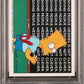 1990 Topps Simpsons Stickers #4 Sticker Bart Simpson PSA 9