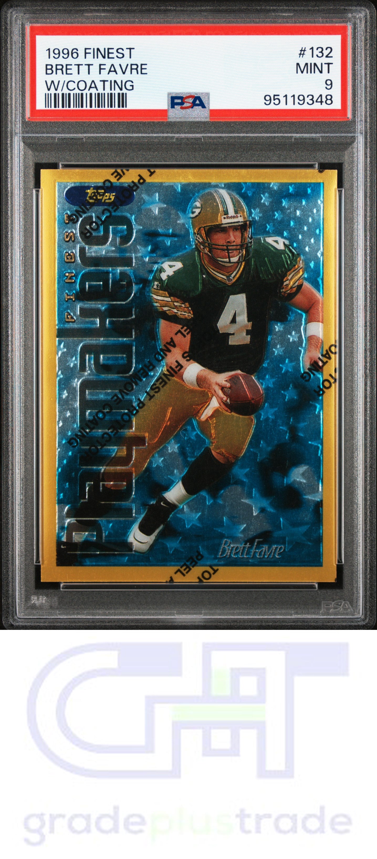 1996 Finest #132 W/Coating Brett Favre PSA 9