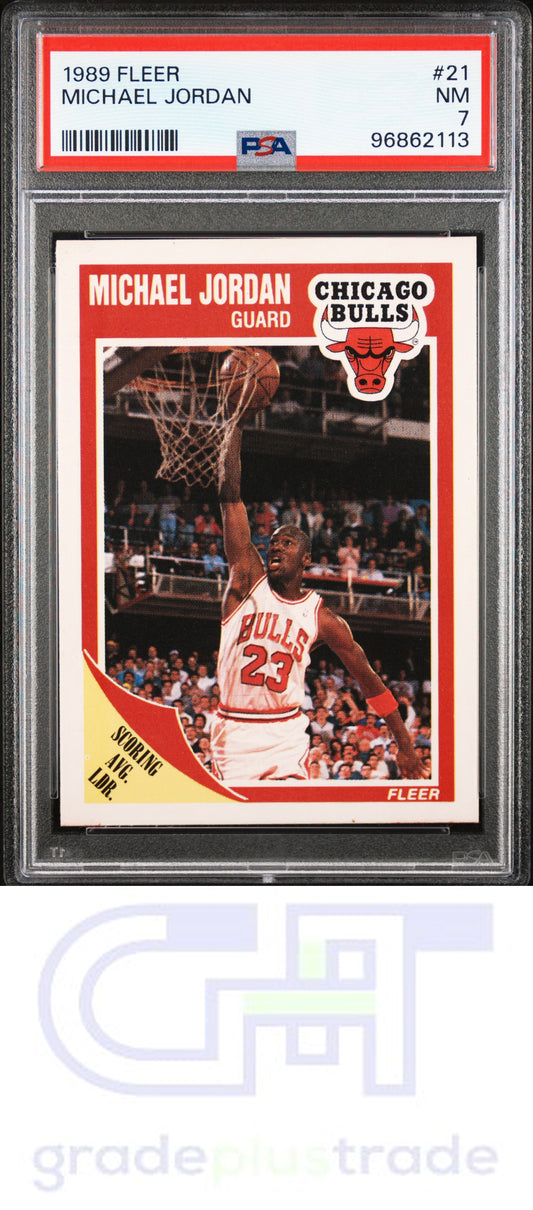 1989 Fleer #21 Michael Jordan PSA 7