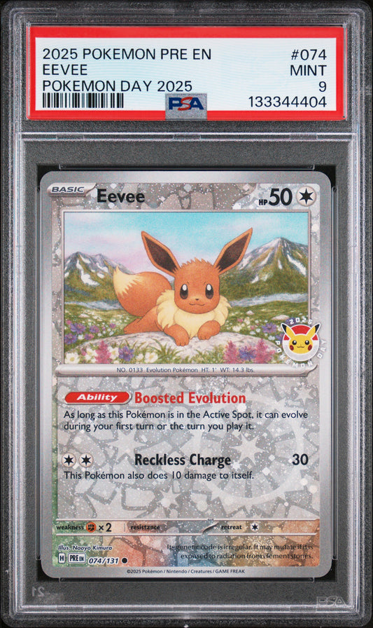 2025 Pokemon Pre En Eevee Pokemon Day 2025 PSA 9 (4404)