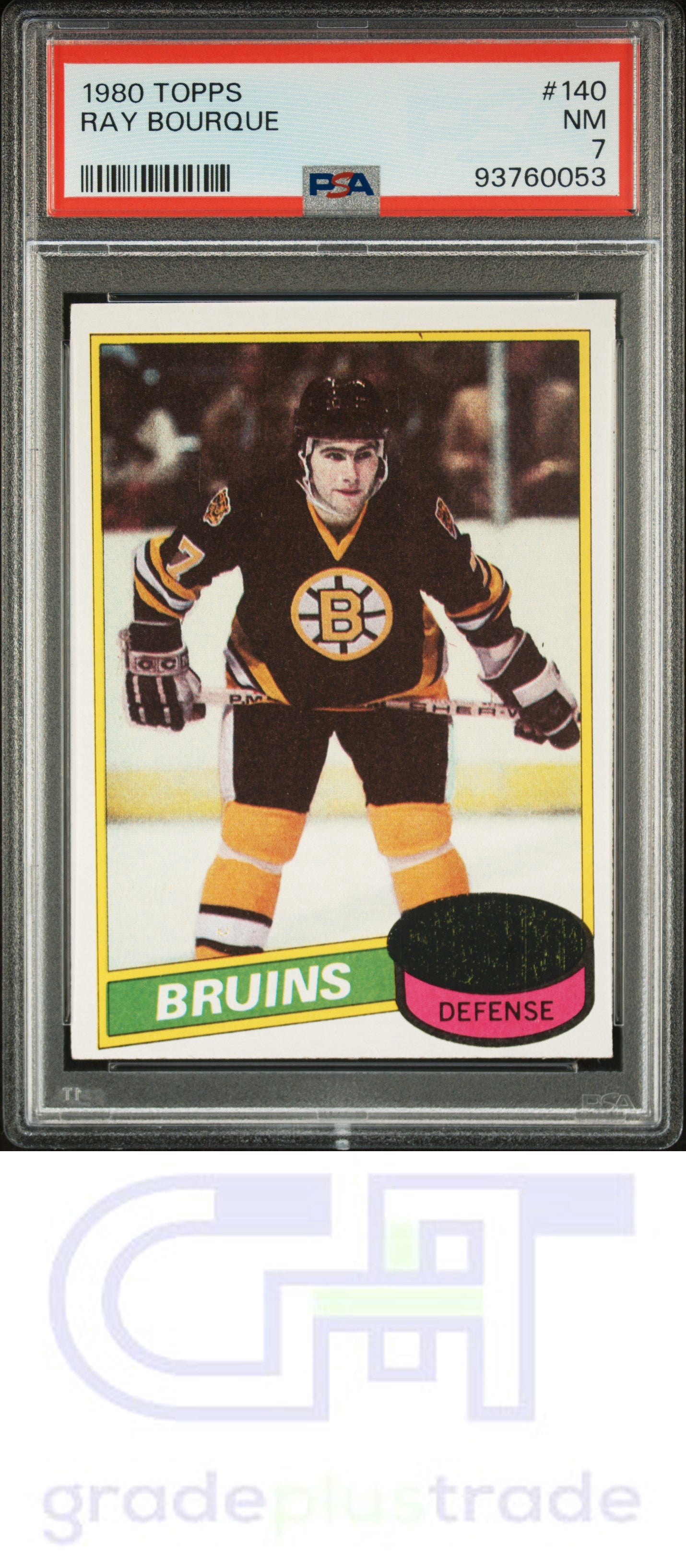 1980 Topps #140 Ray Bourque RC PSA 7