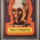 1977 Star Wars Stickers #5 See-Threepio PSA 5