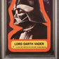 1977 Star Wars Stickers #7 Lord Darth Vader PSA 5