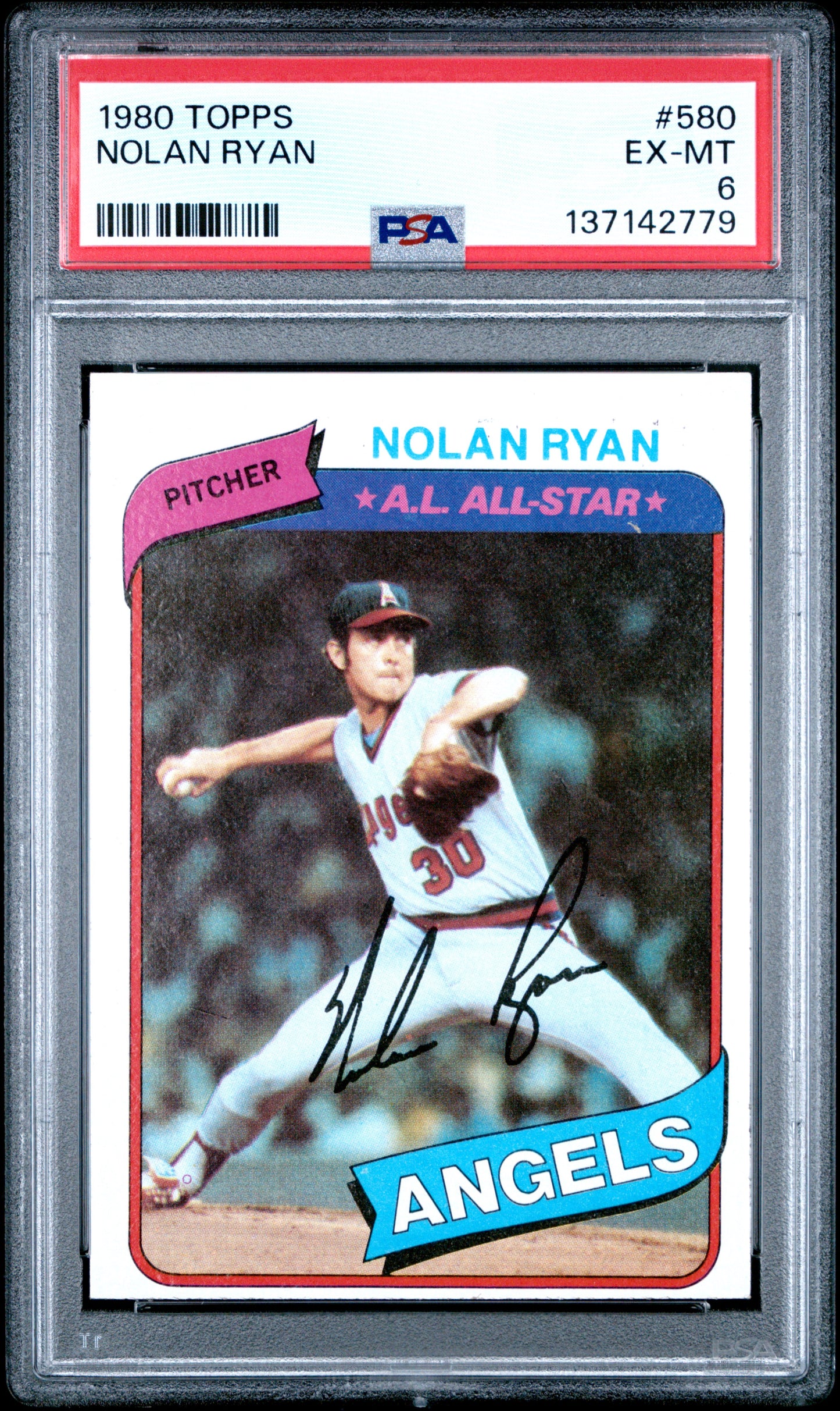 1980 Topps Nolan Ryan PSA 6