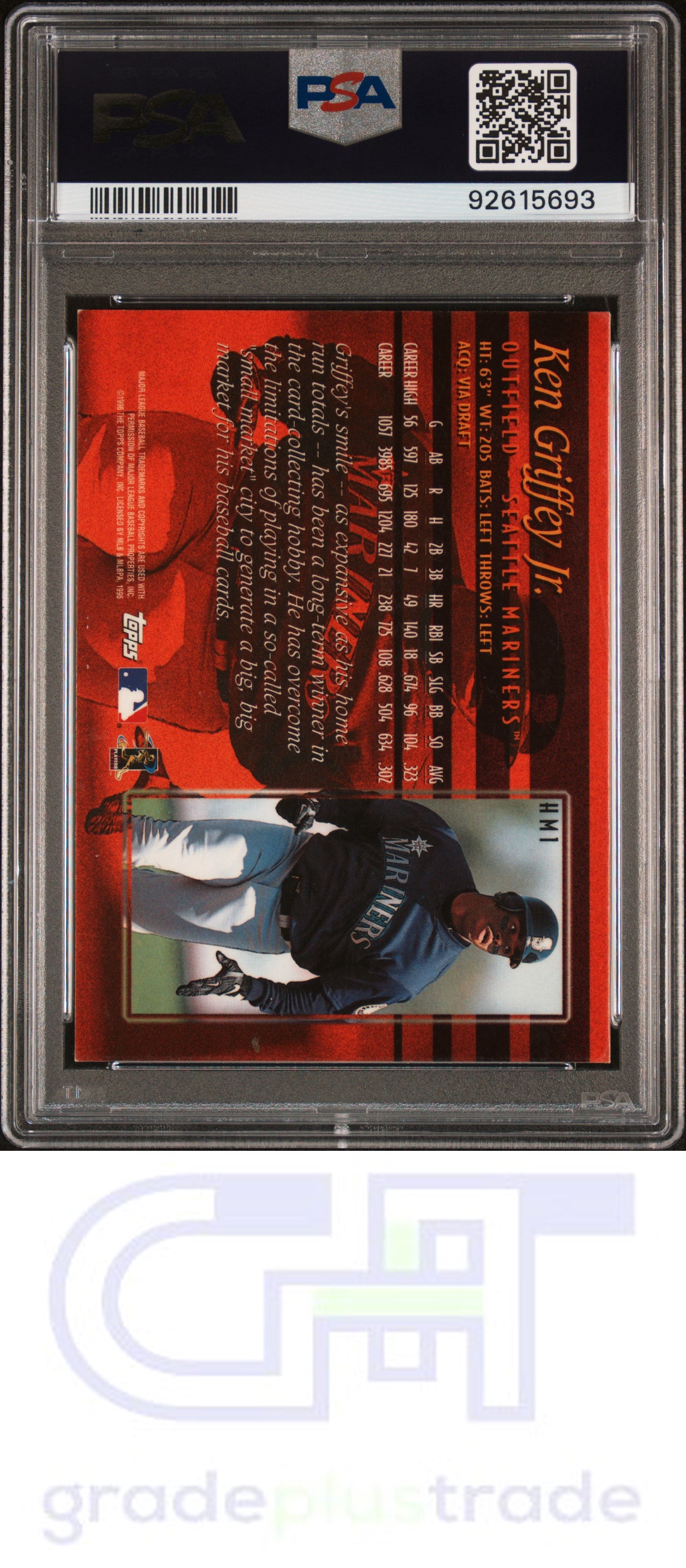 1997 Topps Hobby Masters #HM1 Hobby Masters Ken Griffey Jr. PSA 6