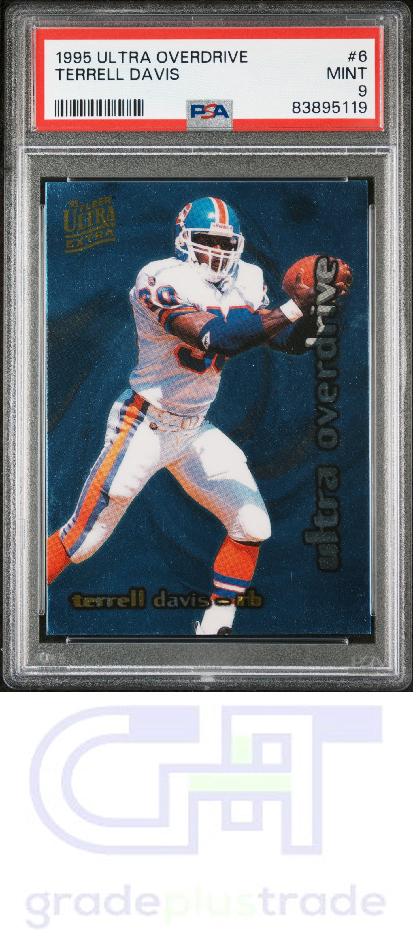 1995 Ultra Overdrive #6 Terrell Davis PSA 9