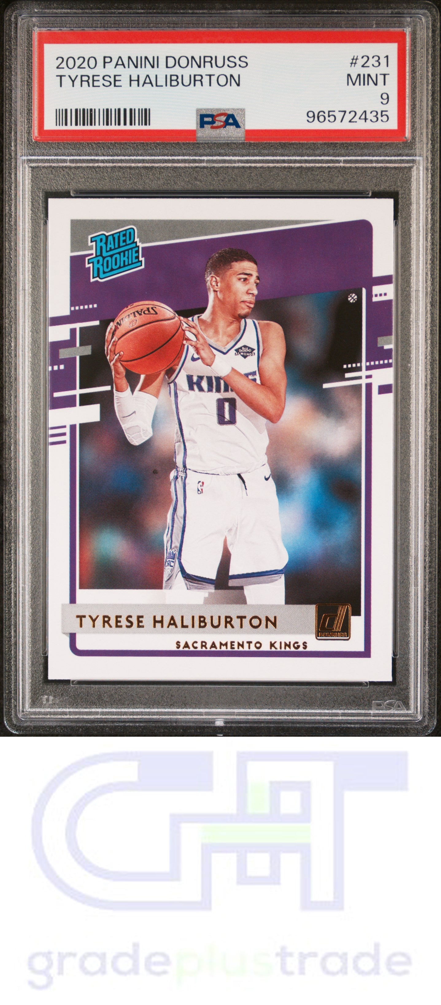 2020 Panini Donruss #231 Tyrese Haliburton RC PSA 9