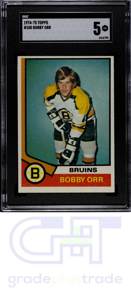 1974-75 Topps #100 Bobby Orr SGC 5