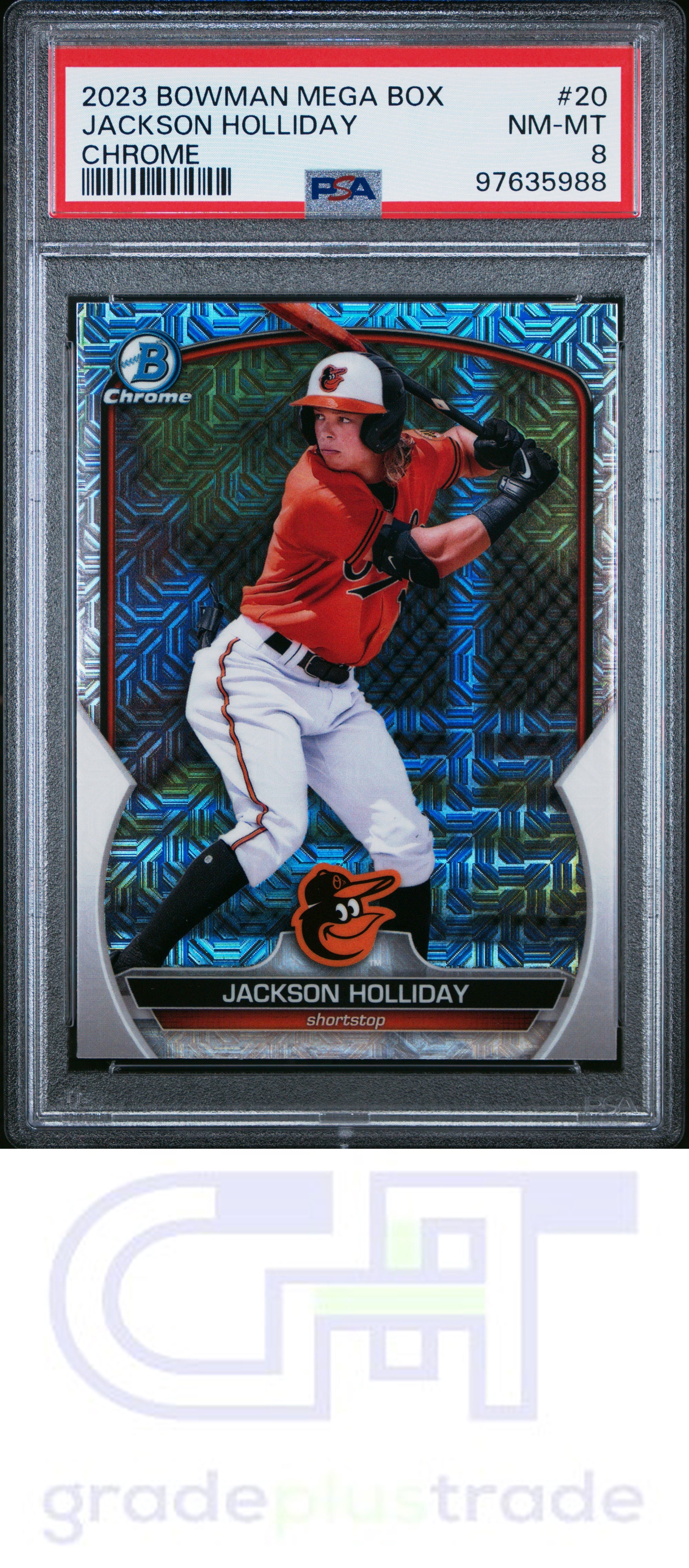 2023 Bowman Mega Box Chrome #20 Jackson Holliday PSA 8