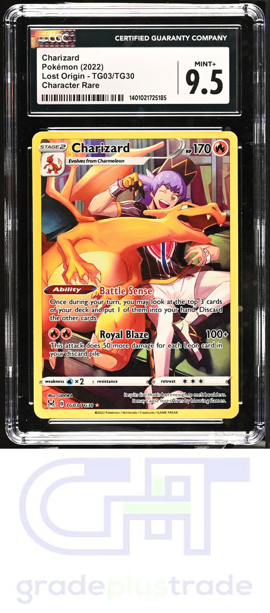 2022 Pokemon Lost Origin #TG03/TG30 Charizard 9.5