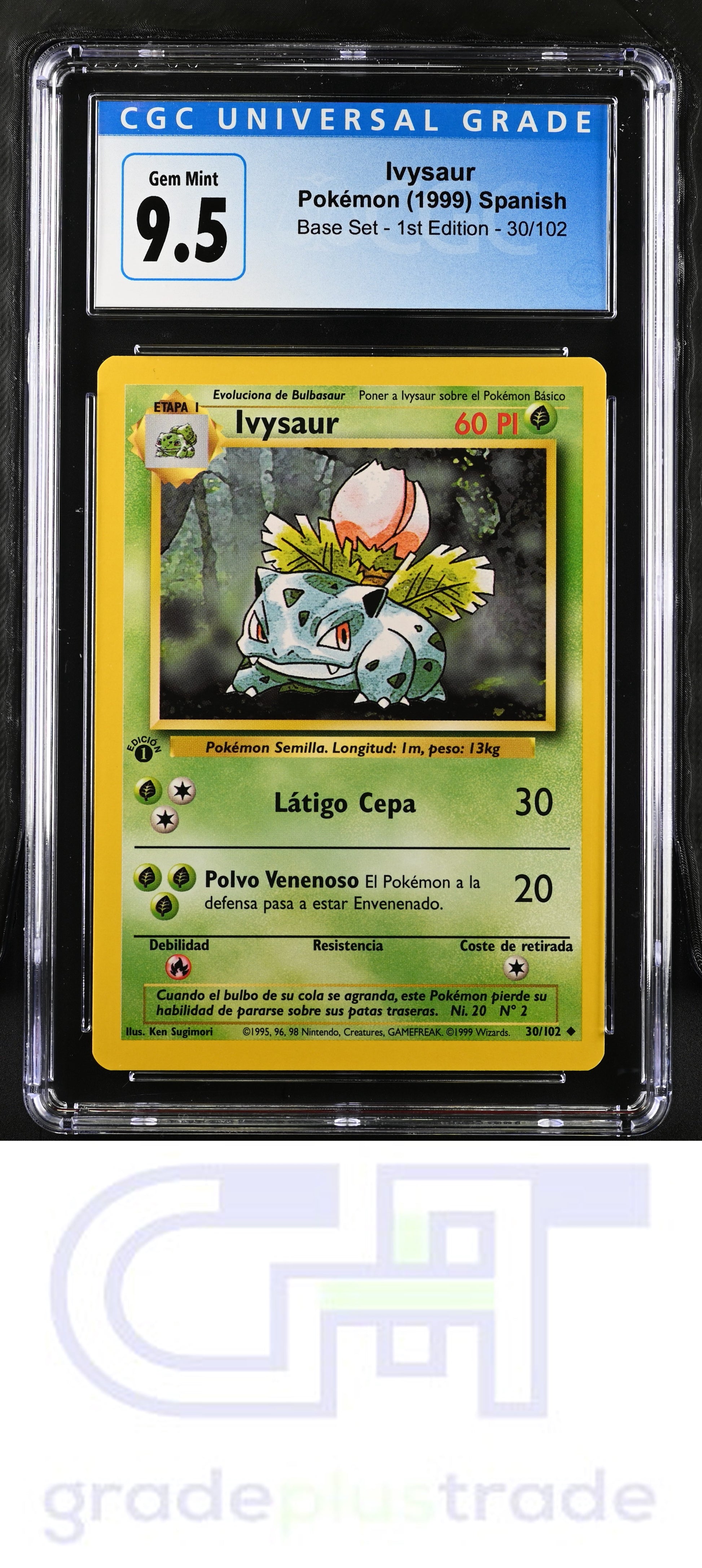 1999 Base Set - 1st Edition #30/102 Ivysaur CGC 10