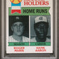 1979 Topps #413 R.Maris/H.Aaron All-Time Hr Leaders PSA 8