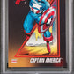 1992 Marvel Universe #37 Captain America PSA 8