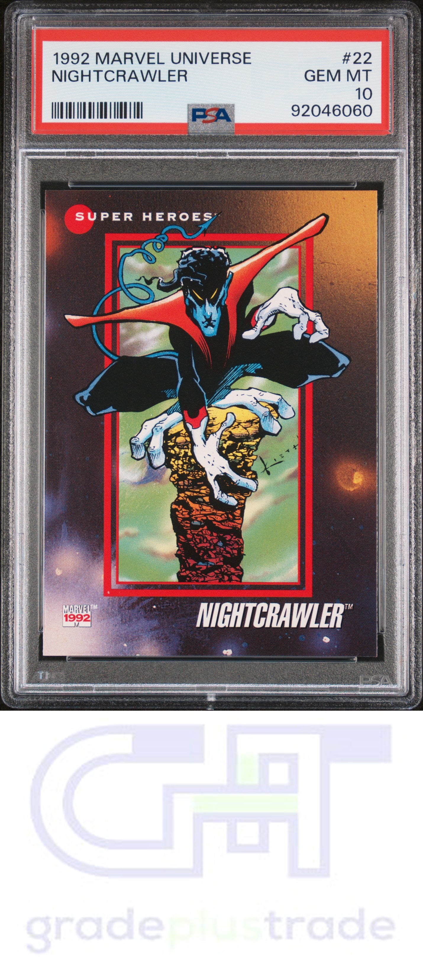 1992 Marvel Universe #22 Nightcrawler PSA 10