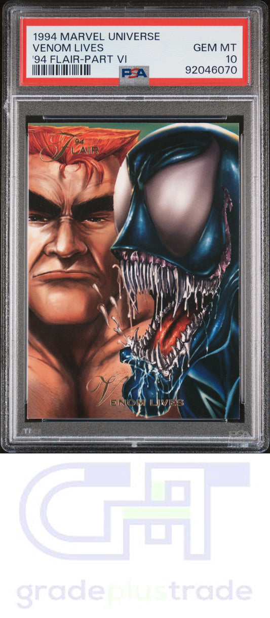 1994 Marvel Universe '94 Flair # '94 Flair-Part Vi Venom Lives PSA 10