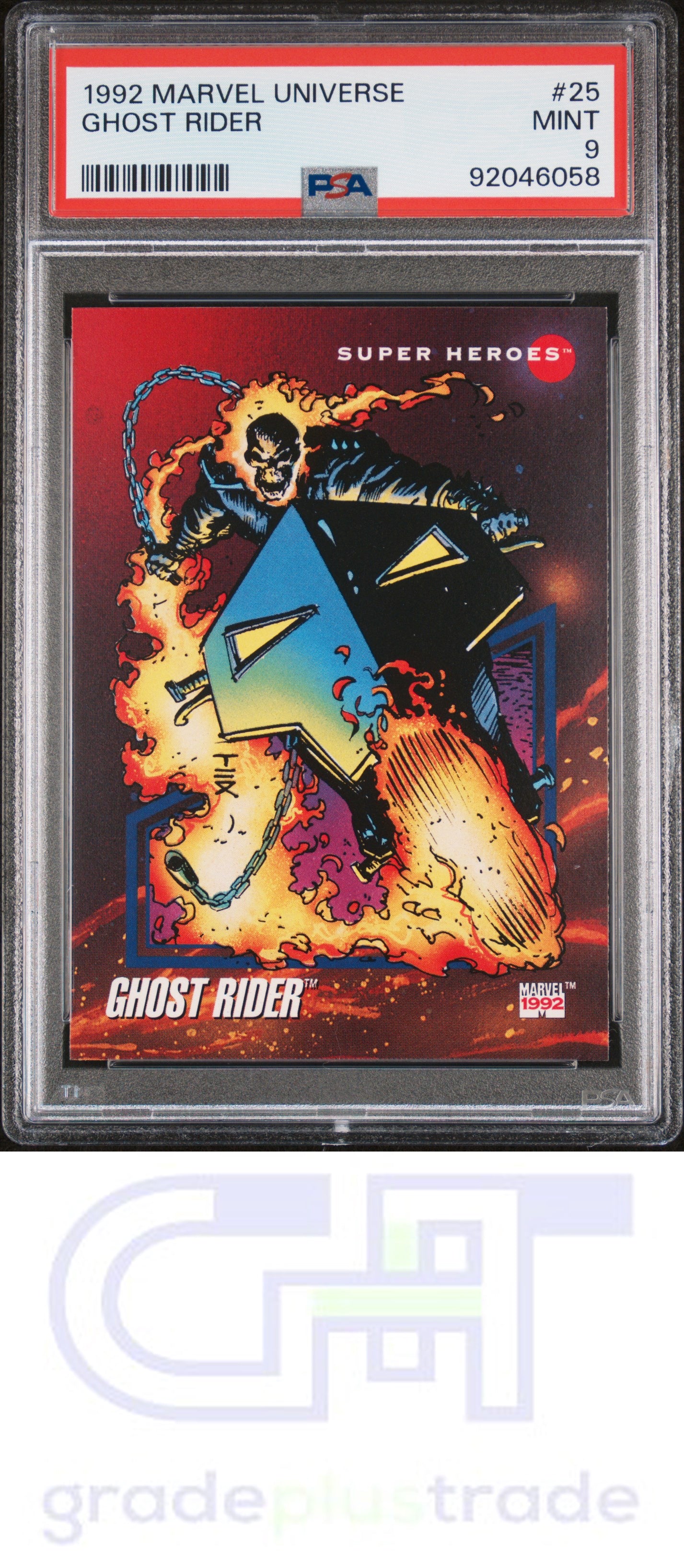 1992 Marvel Universe #25 Ghost Rider PSA 9