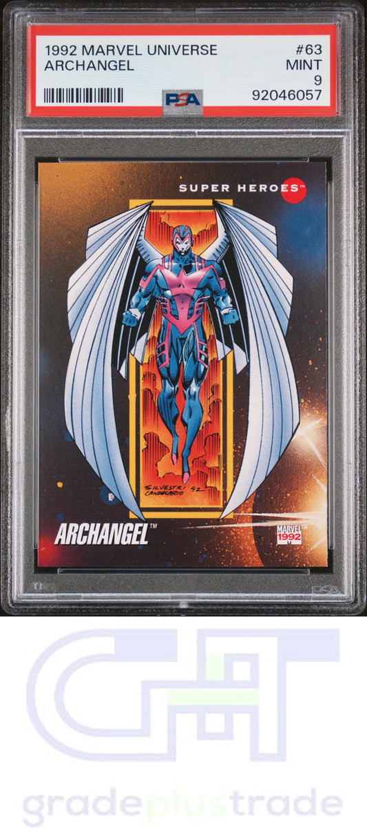 1992 Marvel Universe #63 Archangel PSA 9