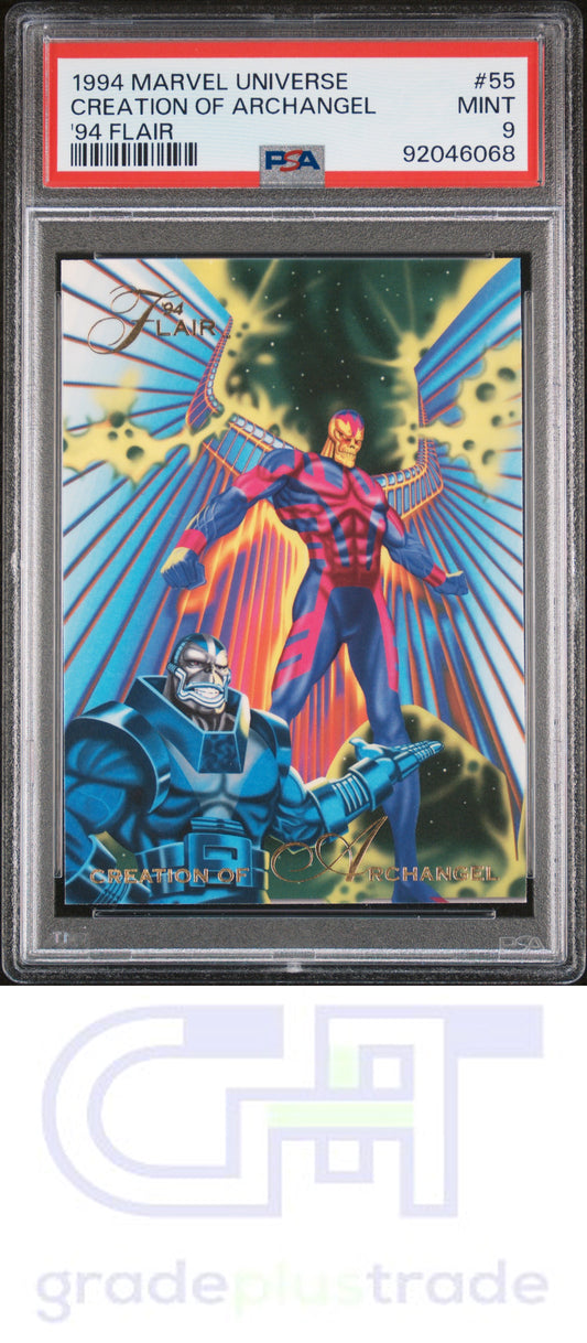 1994 Marvel Universe '94 Flair #55 '94 Flair Creation Of Archangel PSA 9